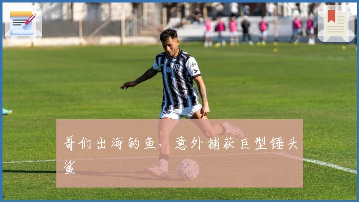 哥们出海钓鱼，意外捕获巨型锤头鲨